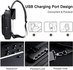 usb charging,waterproof,password lock,new trend Bag for Men & Women,must have this bag  for everey cituation